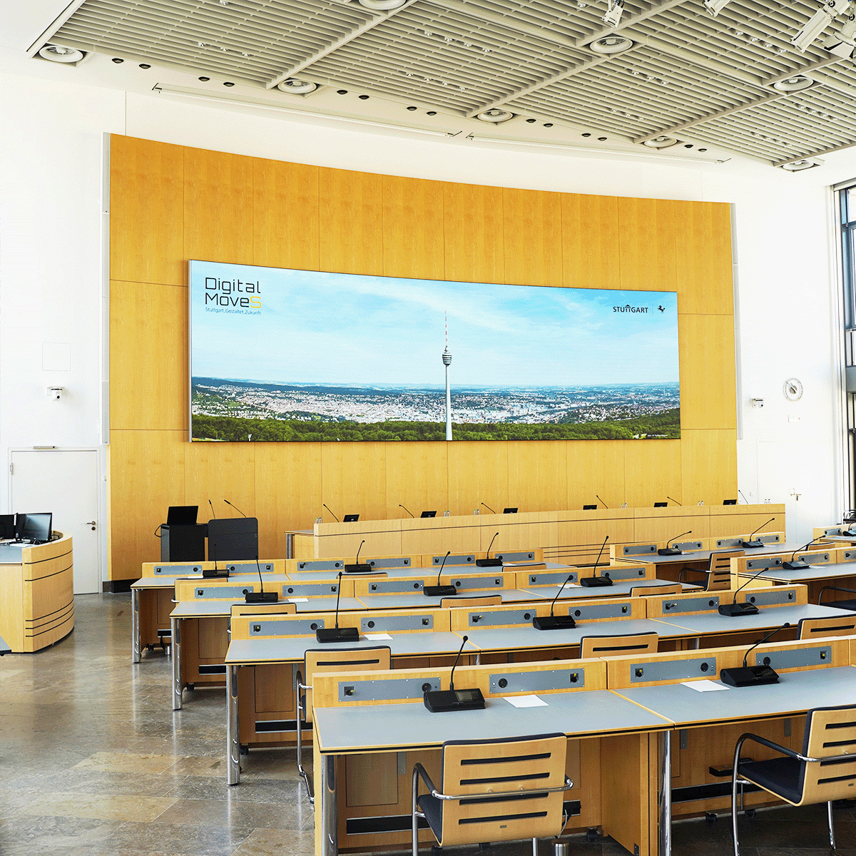 Großer Sitzungssaal Stuttgarter Rathaus