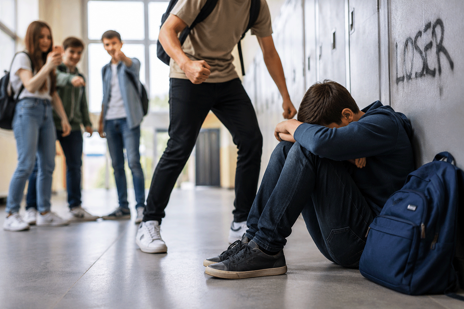 Symbolbild für Gewalt an einer Schule